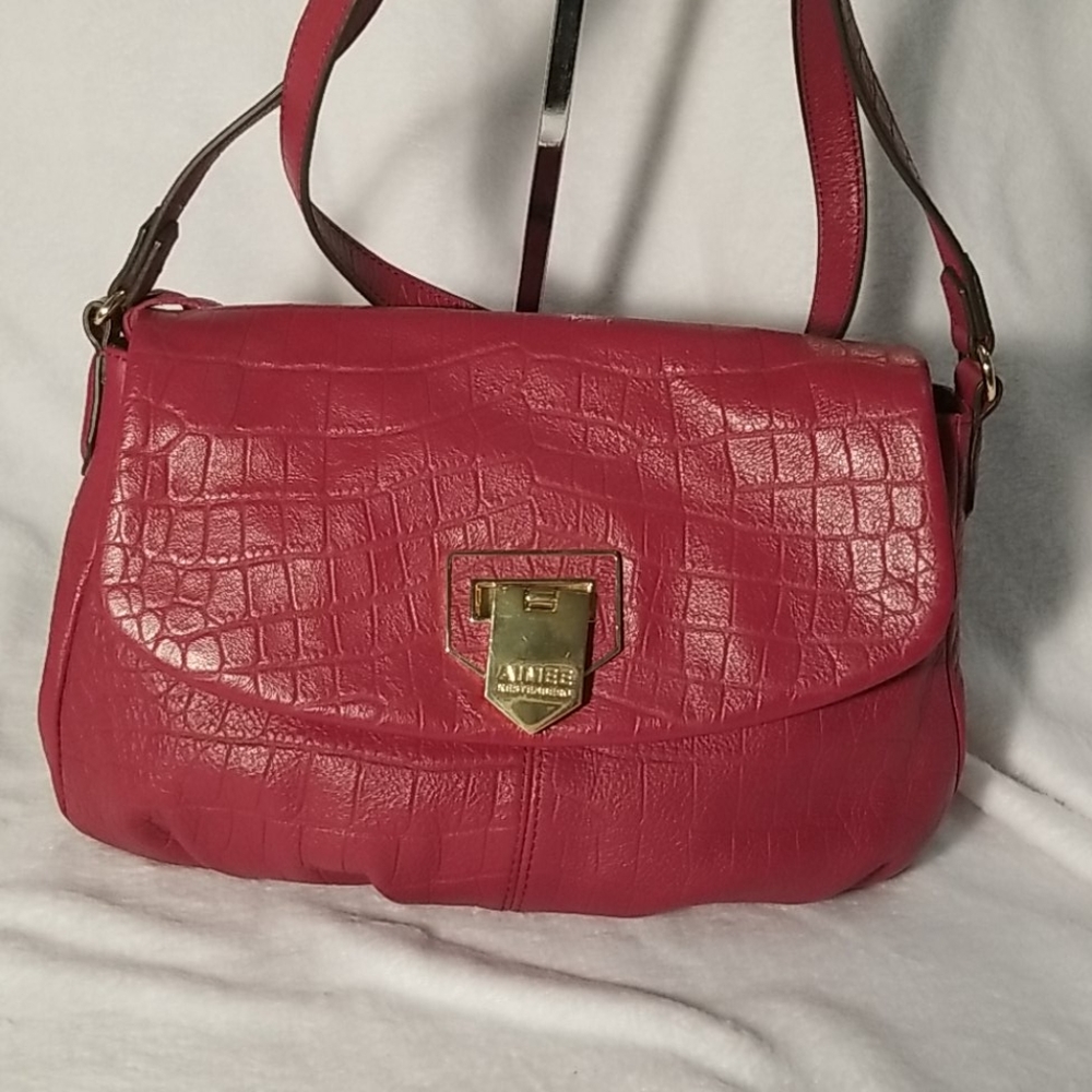 Aimee Kerstenberg pink leather crossbody